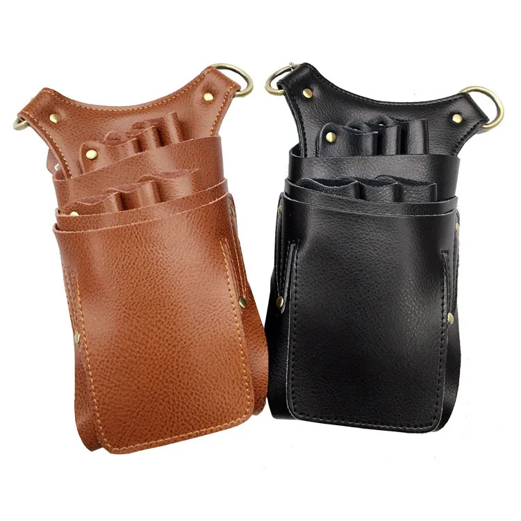 Сумка на пояс с ножницами для парикмахерских и косметических инструментов