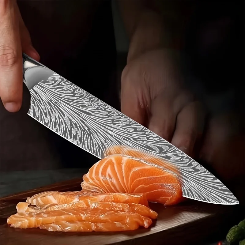 8 Inch Stainless Steel Chef Knife Japanese Kitchen Knife Professional Sharp Knife for Cooking Cutting