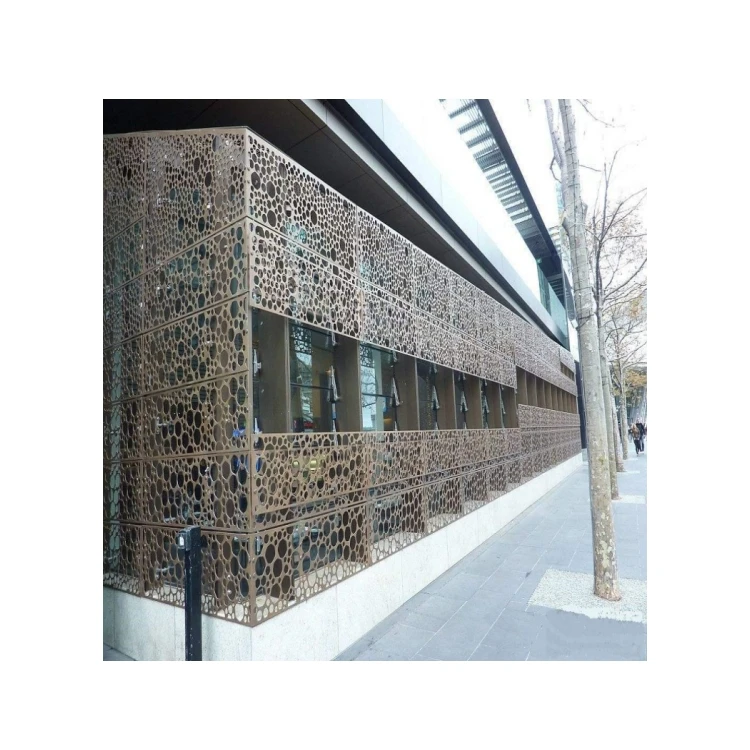 Plate 3d ventilated exterior decoration external cladding veneer aluminum facade panel accessories and curtain walls