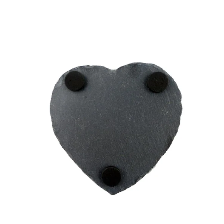 Hot Sale High Quality Sublimation Slate Coaster Customized Black Round Square Slate Coaster Laser Settings Slate Coaster In Bulk