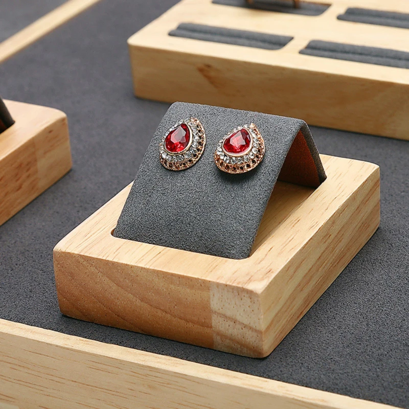 DIGU jewelry display stand wood jewelry packaging & display earrings necklace pendant  display stand jewelry