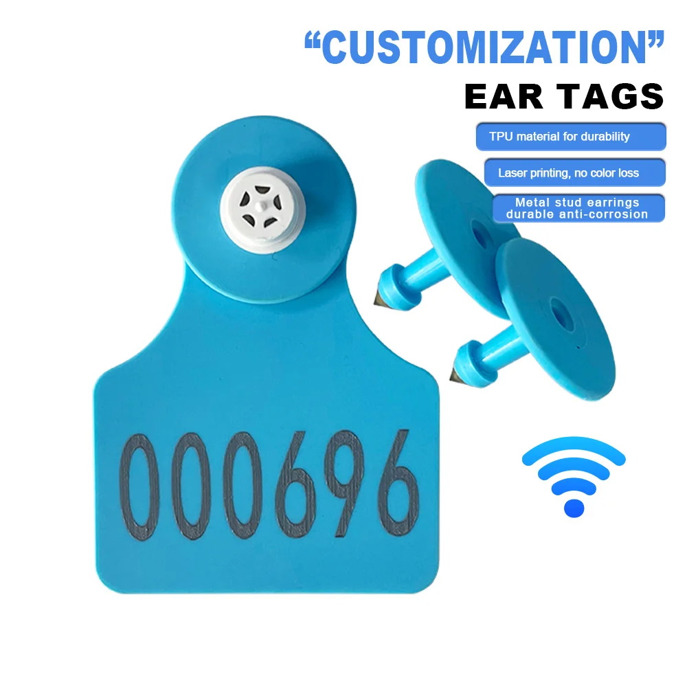 Подгонянная UHF Rfid уха крупного рогатого скота свинья овечья бирка для
