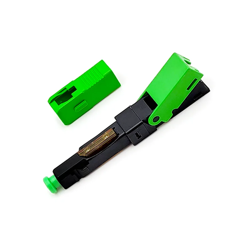 ESC250P FTTH SC APC Single-Mode Fiber Optic Quick Connector FTTH SM Optic Fast Connector
