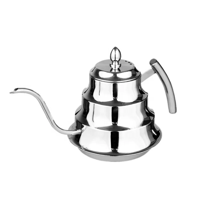 Southeast Asia Stainless Steel Water Kettle Goose Neck Kettle Coffee Kettle with Handle Tea Pot