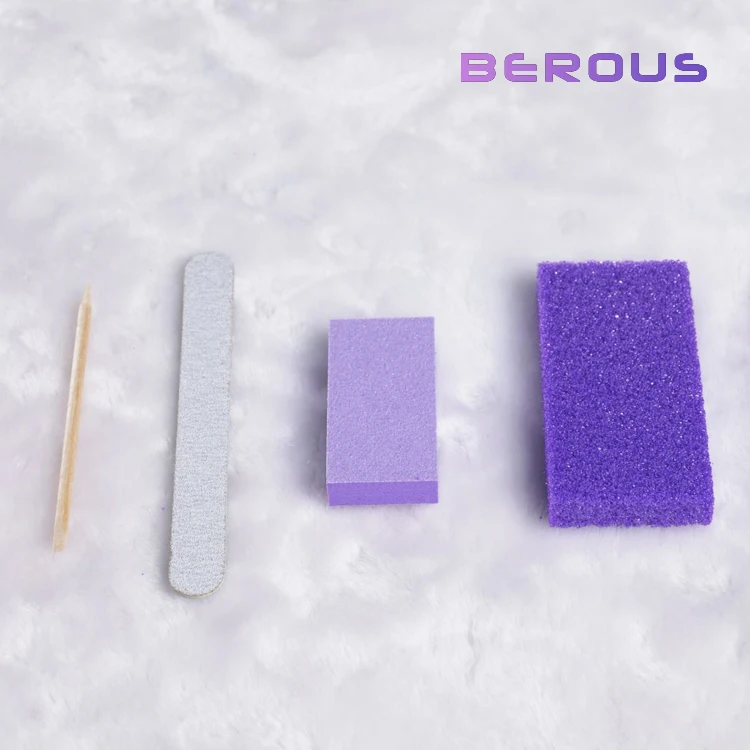 Grit 80/80 Pink Nail Buffers Professional 2 Way mini Nail sponge Buffer Block Nail Buffer For Salon