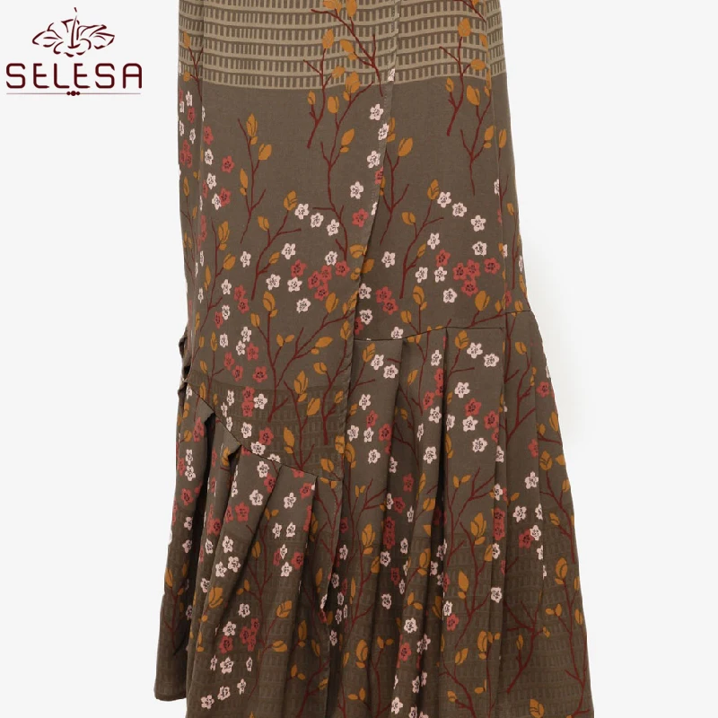 Ladies Fashion Baju Kurung Indonesia Abaya Melayu Muslimah Blouse Burka Women Islamic Clothing Muslim