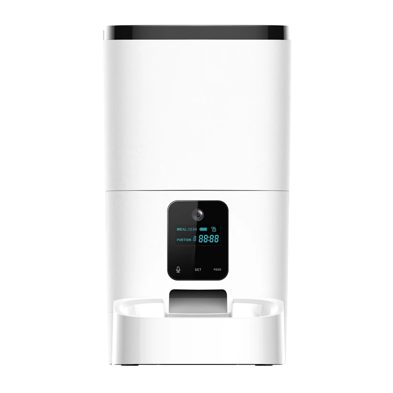 6L интеллектуальная кормушка для домашнего питомца камера видео и аудио записывающее устройство с таймером сухих продуктов приложение Авто собаки кошки кормушка для домашних животных