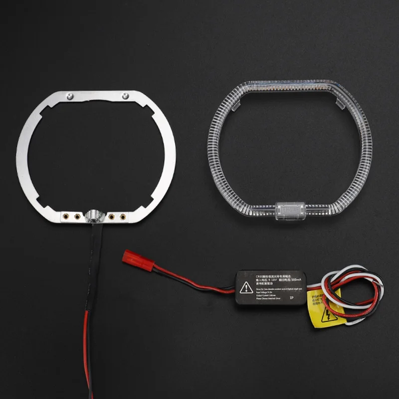 Factory wholesale motorcycle automobile accessories universal LED halo rings red white blue LED light guide angel eyes