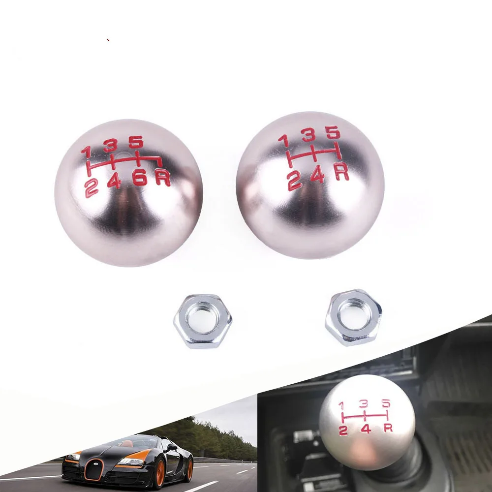 5 Speed 6 Speed Manual Round Gear Shift Knobs M10x1.5 Thread for Honda Civic Odyssey Accord