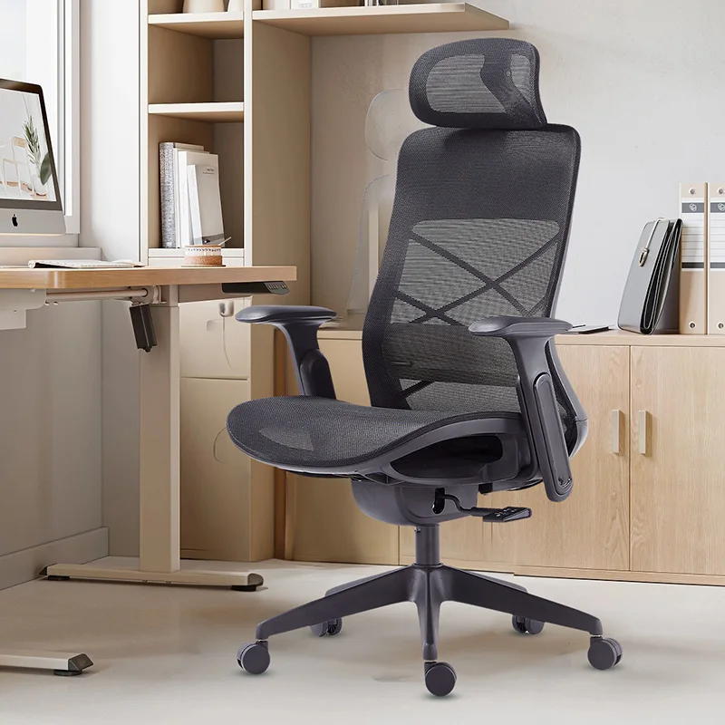 Meetco comfortable lumbar support office chair modern high back mesh executive ergonomic chair for office