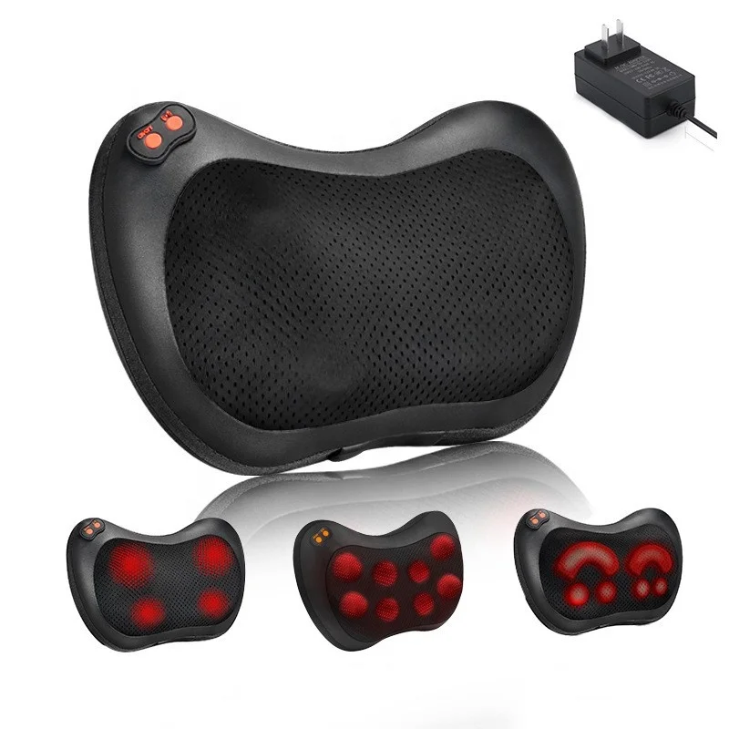 Best Selling Products 2024 Travel Car Home Electric Heated Vibrating Neck Massager Pillow