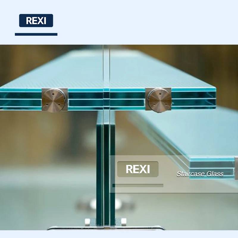 CE certified toughened tempered laminated glazing glass spiral staircase stair railing cost