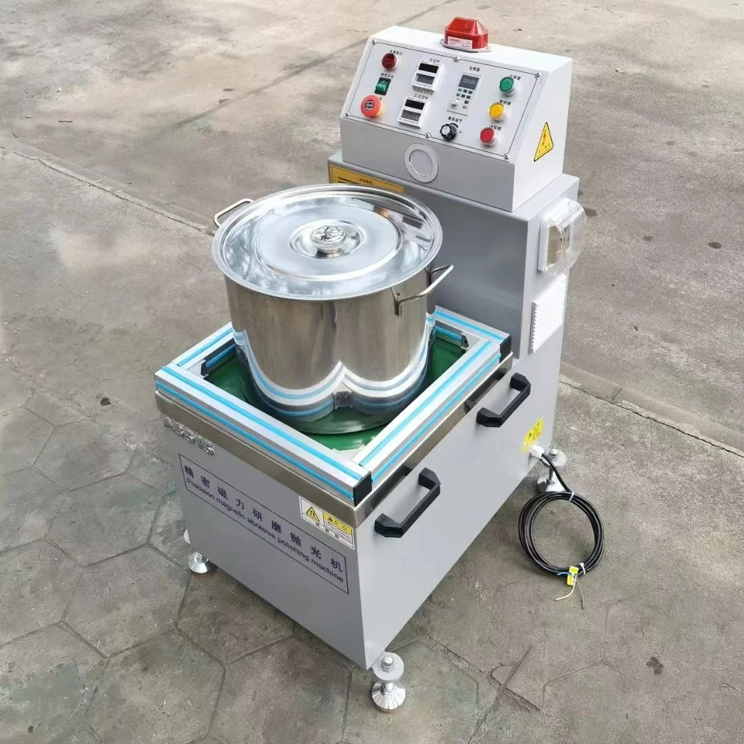 Magnetic polishing machine for metal surface polishing and rust removal