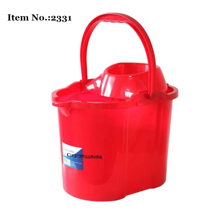 HQ2331 bottom with wheels beige mop bucket with PP handle 15 liters