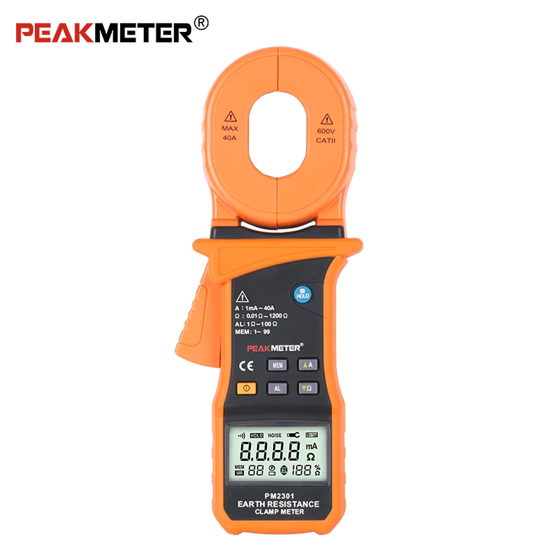 MS2301 High Sensitivity digital earth ground clamp on earth resist meter Resistance meter Tester Lower Power Consumption