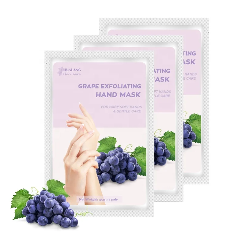 Пользовательский ярлык форма перчаток в Корейском стиле увлажняющий питательный крем винограда ОТШЕЛУШИВАЮЩИЙ ПИЛИНГ-пилинг маска с экстрактом алоэ вера