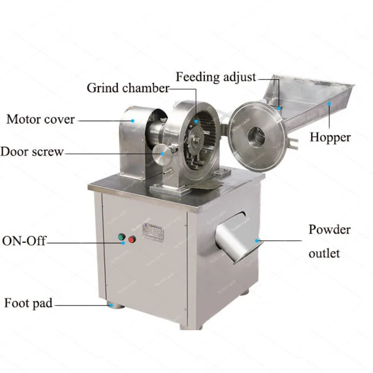 Oyster Shell Seaweed Spice Crusher Dried Mustard Seed Herb Moringa Crushing Powder Cinnamon Sugar Salt Grinding machine