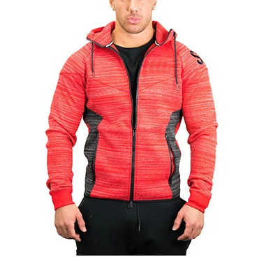 OEM good quality winter sports fitness wear zip up mens gym hoodies