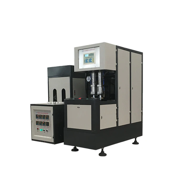 4 cavities small bottle semi-automatic PET bottle blowing machine from 200ml-2L easy operate