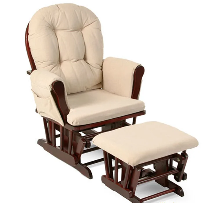 
Solid Hardwood Glider Rocking Baby Chair 