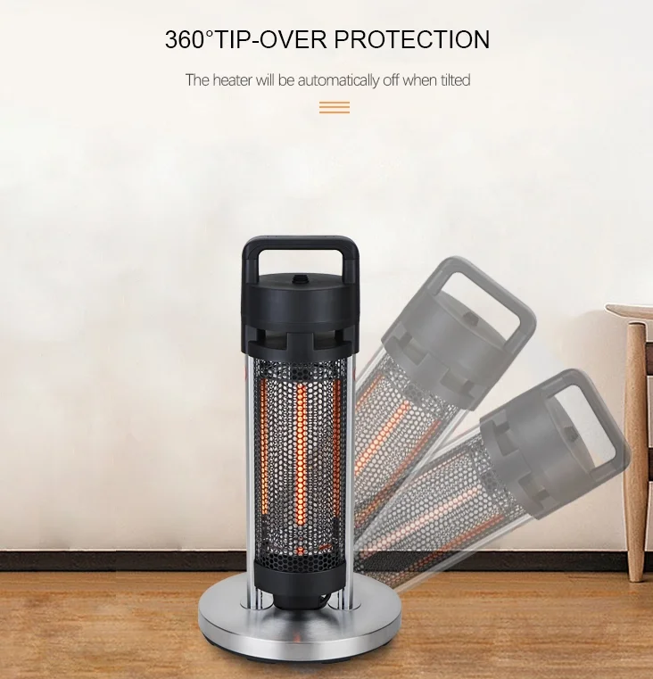 Hot Selling Electric Anodized Extruded Aluminium Alloy Frame Patio Heaters With Stand