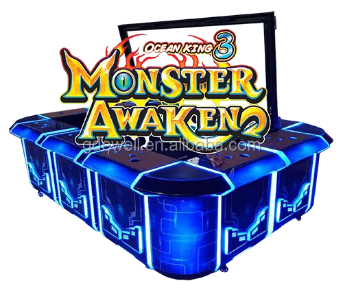 
10 Player 86inch Dragon King Fish Table Monster Awaken Fish Table For Gambling 