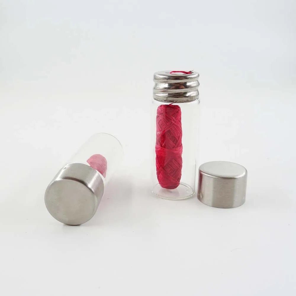 Eco-Friendly Candelilla Waxed Dental Floss in Glass Bottle