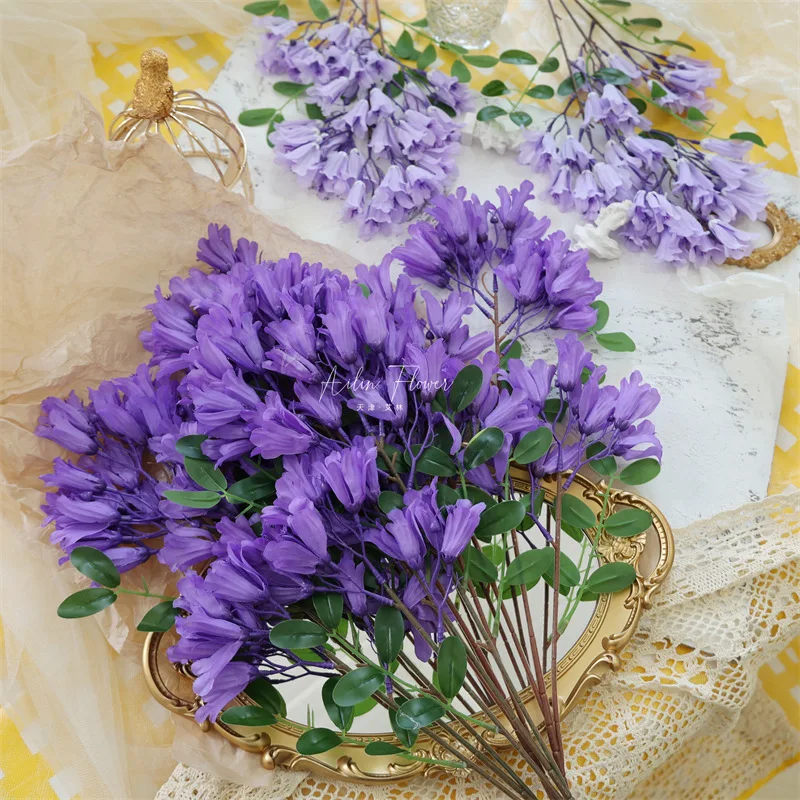 D-CB001 wedding decoration artificial flowers purple flowers Lilac for home decor purple flower centerpieces