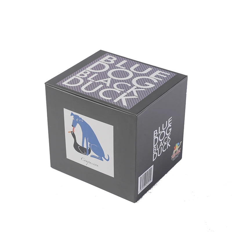 Customizable single pack lid base rigid cardboard black gift coffee cup packaging mug box with foam insert