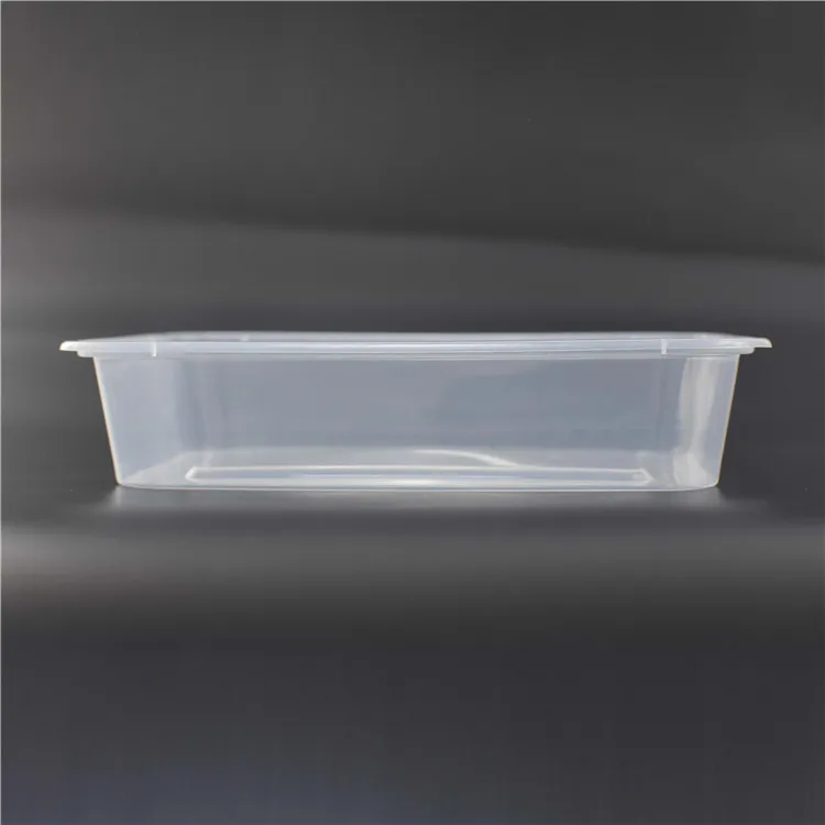 SM6-1101 Use Pp Microwave Rectangular Takeaway Customize Packing Box Food Container With Lid Disposable Plastic Bento Lunch Box