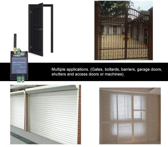 G202 GSM Gate Door Opener 2G Single Relay Switch Mobile Phone Electric Gate Remote Controller Free Call 850/900/1800/1900MHz
