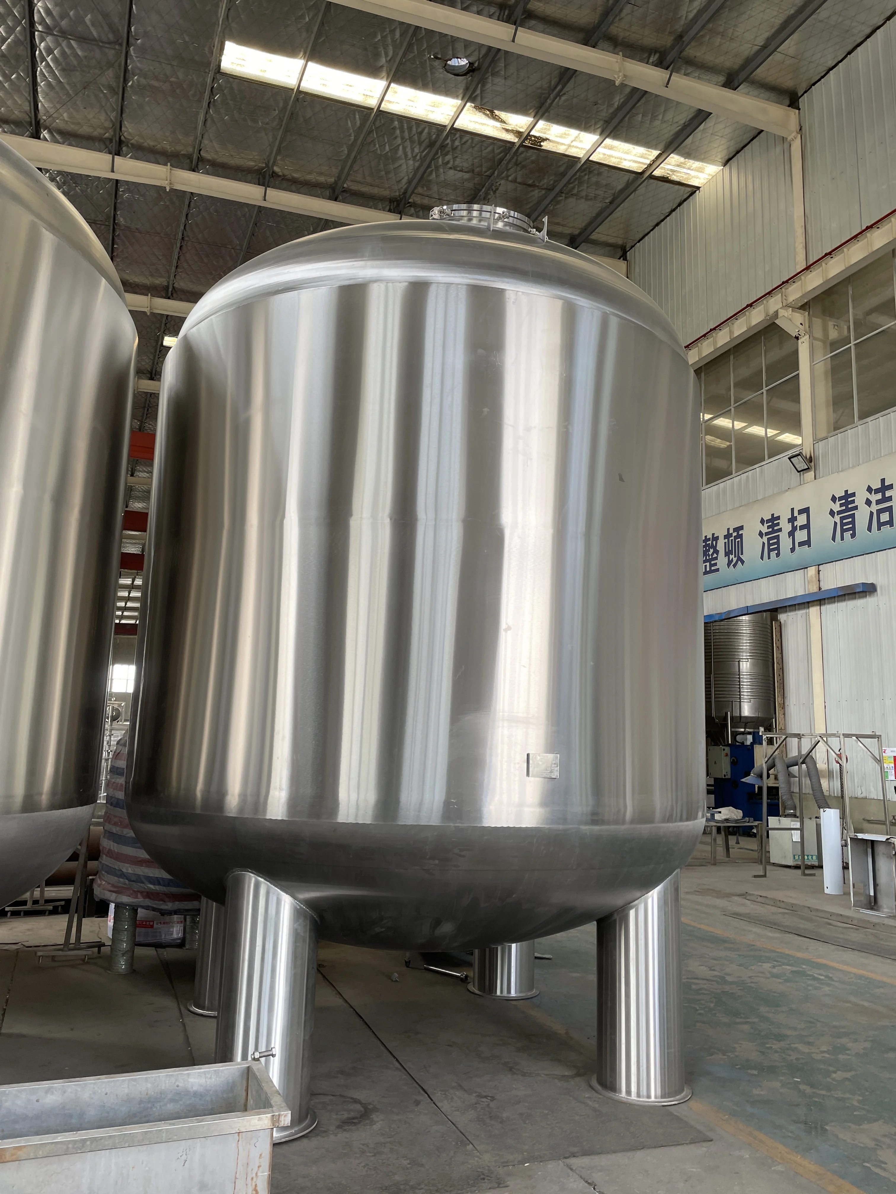 Stainless Steel Wfi Ro Vessel Jacketed Holding Reverse Osmosi Treatment Tank Pure Water Jacket Storage Tank