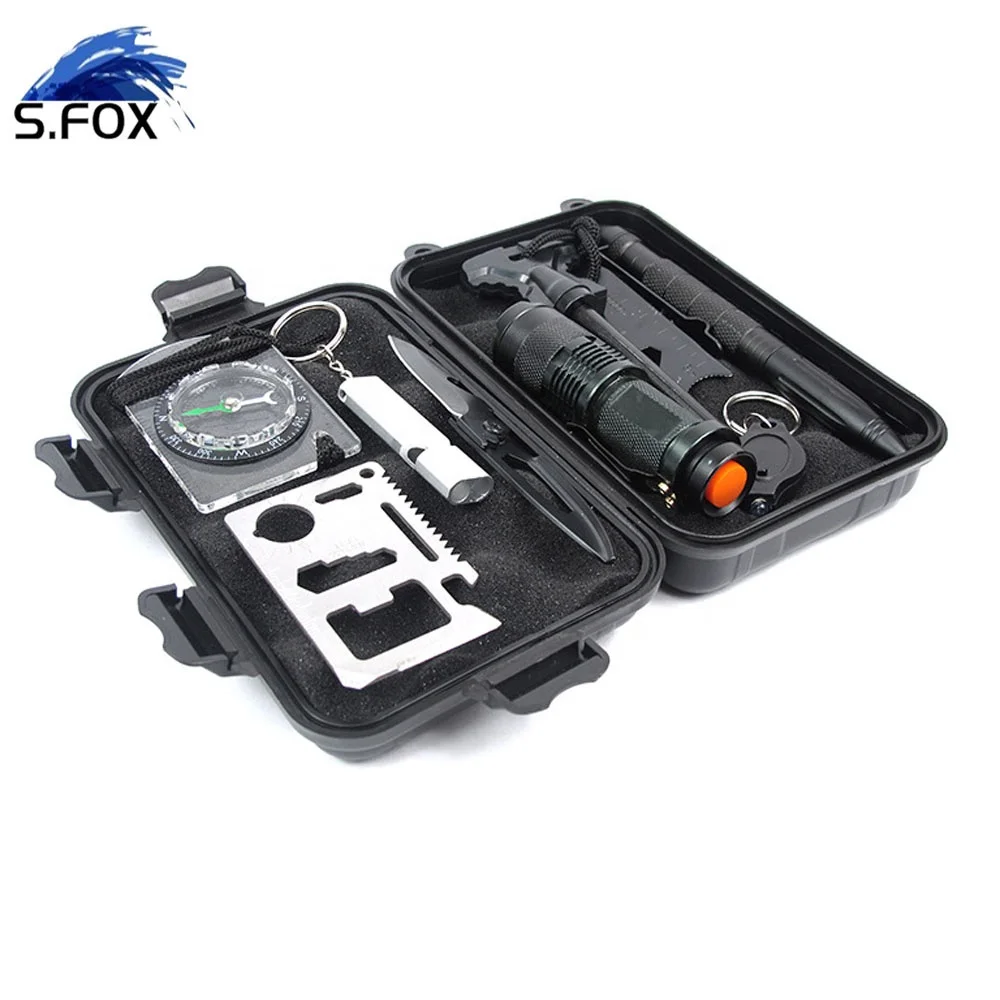 Multi Functional 11 in 1 Emergency Tactical Knife Survival Tools Kit