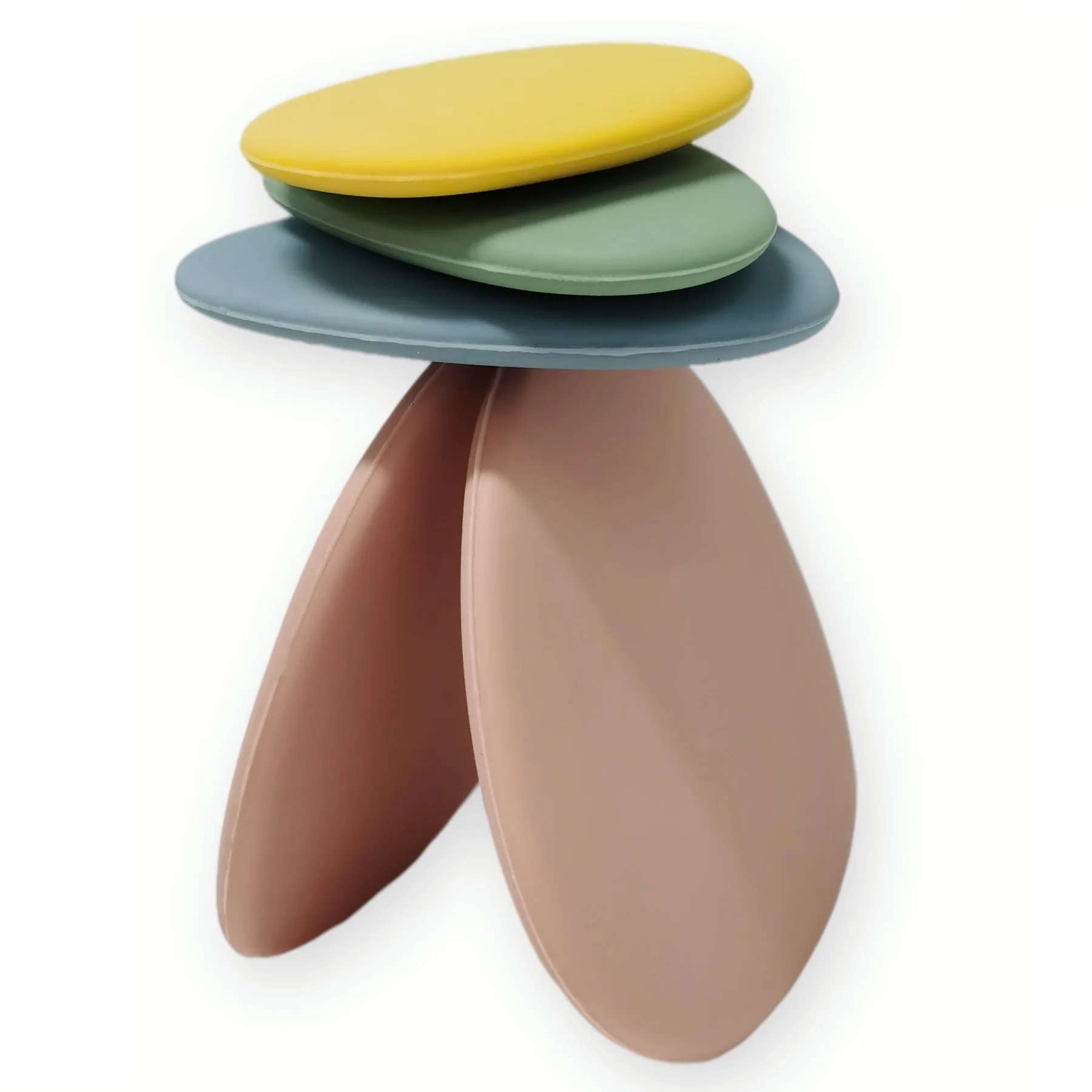 Stacking Pastel Pebbles Learning Games For Kids silicone Toys For Kids Children Preschool Learning Toys