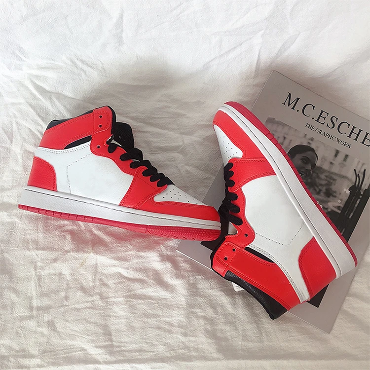 
Free Shipping Euro 36-44 With Original Logo Sneaker Air Basketball Shoes High Top Mens Running Sport Shoes For Womens 