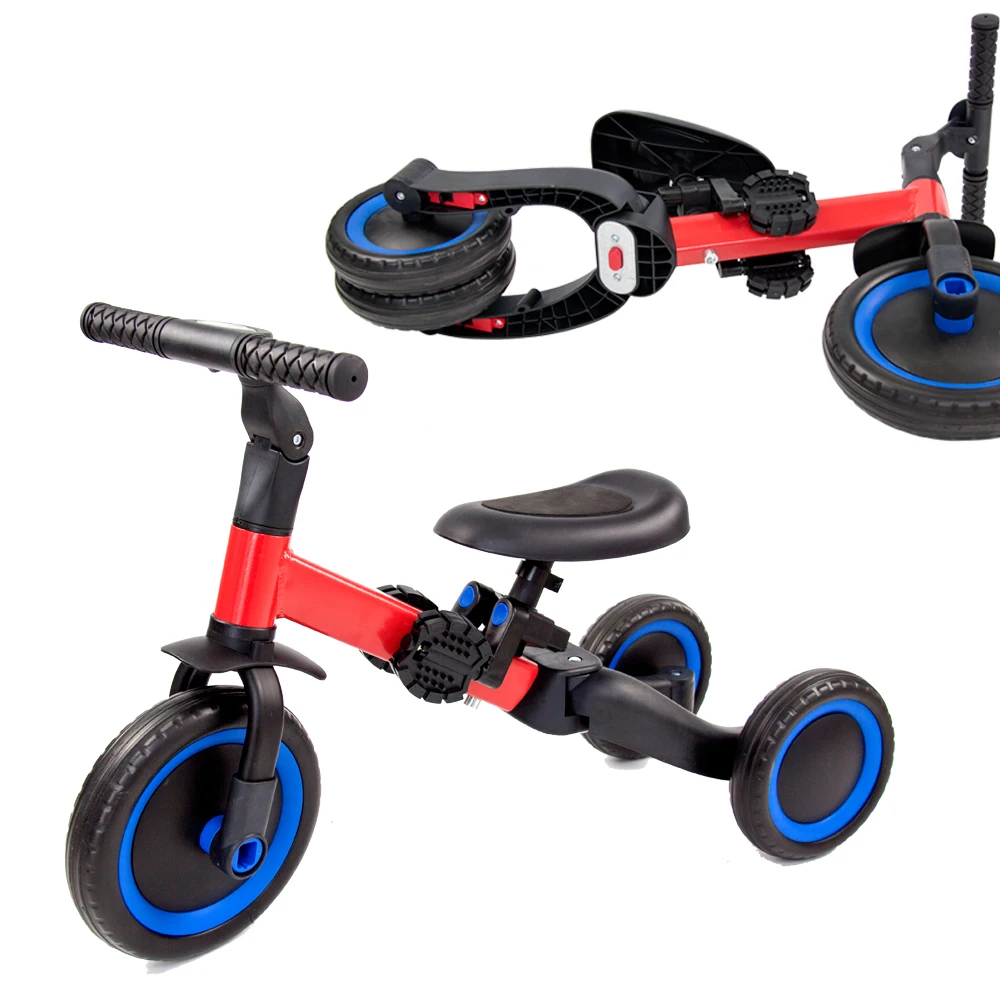 3 in 1 multifunctional 3 wheels Folding balance bike for baby