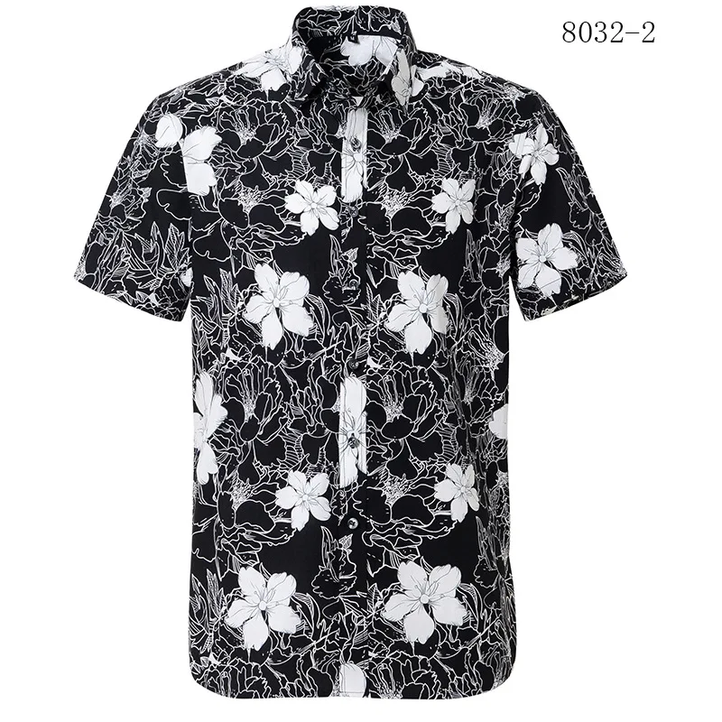 OEM Design Sublimation Print Summer Beach Short Sleeve Hawaiian Shirt Custom Digital Printing Men Shirts For Mens