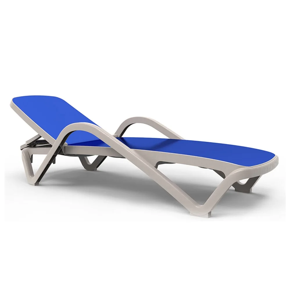 Portable KD Design Structure chaise lounge lightweight Beach Sun Loungers