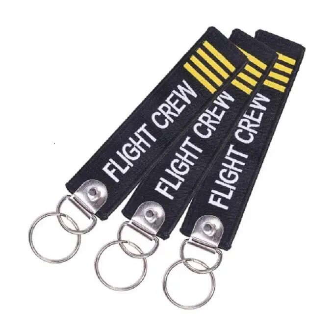 Durable Custom Woven Logo Hand Wrist Lanyard Key Chain Holder Nylon Wristlet Strap for Key