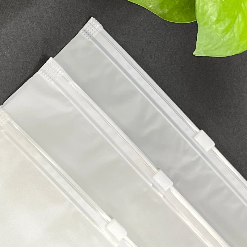 Custom Logo Printed Reusable Packaging Plastic Frosted Zip Lock Zipper Pouch Ziplock Bag Storage Organizer For Clothing
