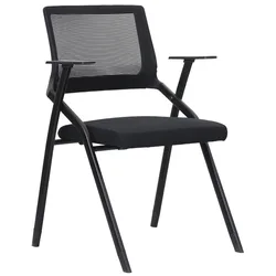 Foldable mesh back office training student desk chair