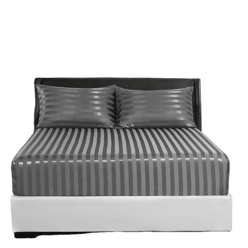 Подгонянная атласная простыня королевского размера глубокий карман до 14 дюймов для матраса больше не нужно соскальзывать