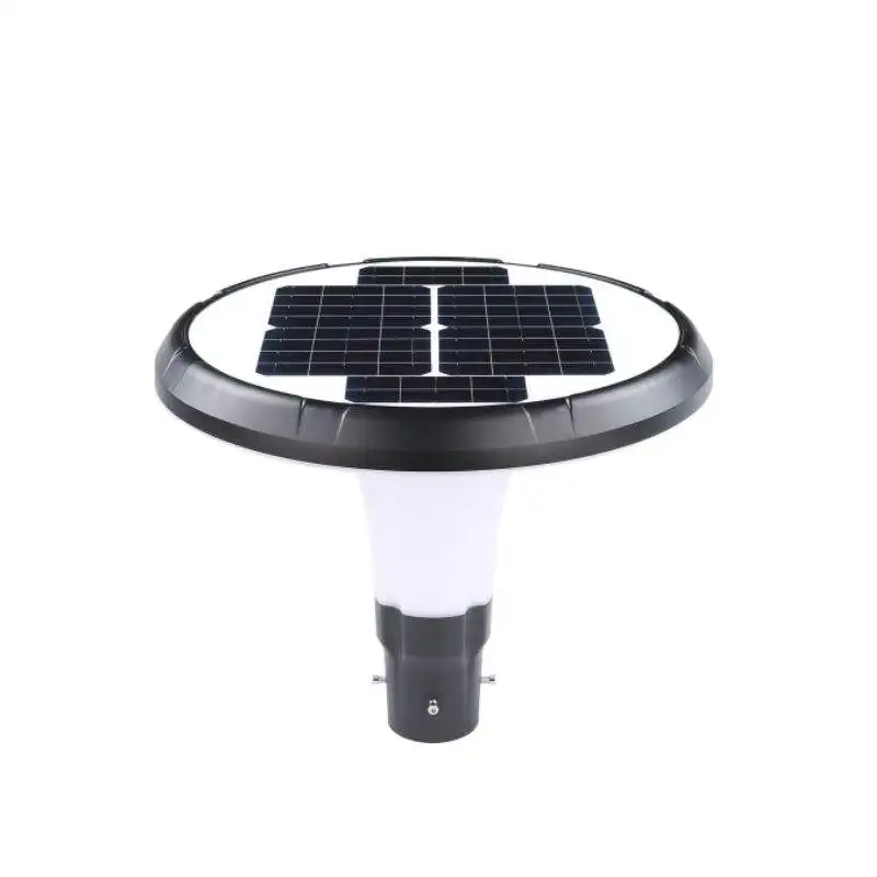 Modern Outdoor Aluminum Garden Lamp Post with Waterproof LED Street Light IP65 Solar Powered by Battery for Gardens Streets