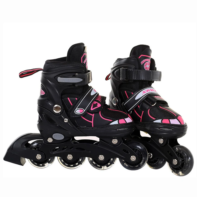 rollerskating shoes rollerskates aggressive inline speed patines en linea custom roller skater shoes with wheels and lights