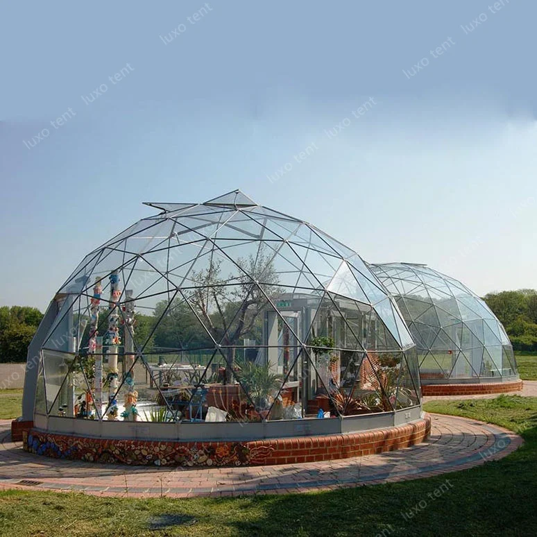 Waterproof PVC Glass Clear Dome Tent Transparent Igloo Dome Tents For Garden Restaurant greenhouse