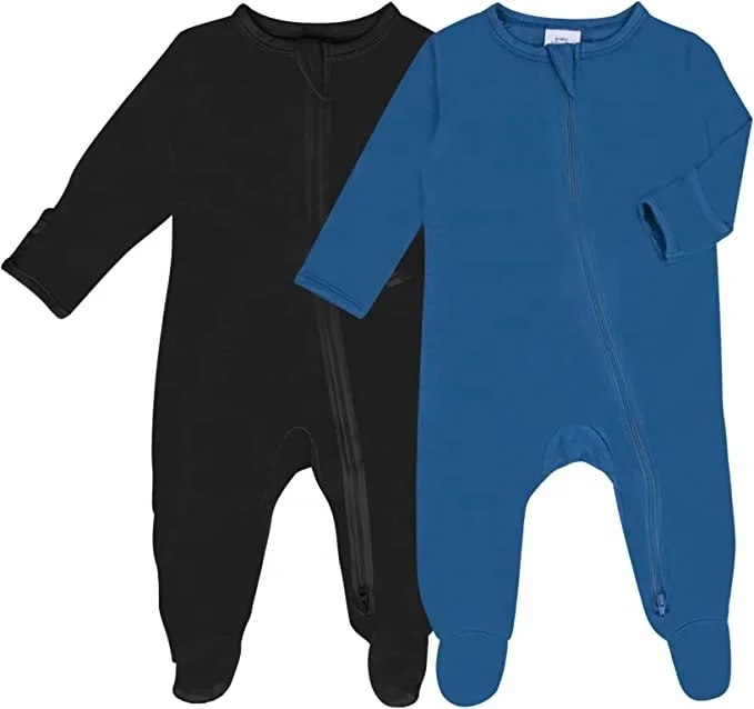 Bamboo Zipper newborn baby clothes bamboo baby clothes bodysuit jumpsuit  baby Pajamas romper onesie sleeper