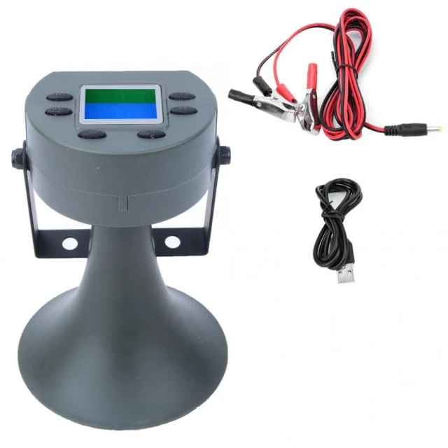 35W 125dB Hunting Bird Caller Outdoor Hunting Bird Decoy Lure Sound Predator Player Loud Speaker with Built-in Timer