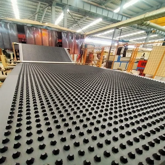 8 mm dimple board drainage sheet cuspated drain mat retaining wall drainage membranes