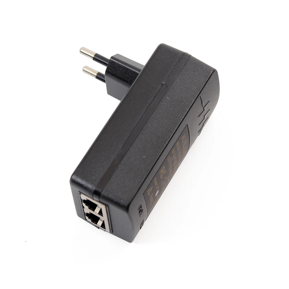 48v 0.5a 2 port rj45 poe injector splitter power adapter for CCTV