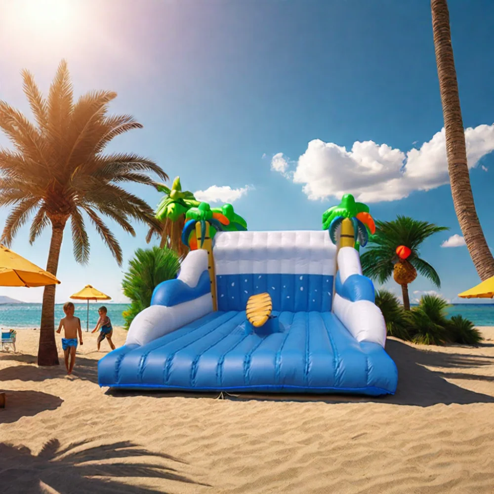 Hot Sale 3 Speed Funny Surf Simulator Wave Bed Electric Mechanical Surfboard With Inflatable Mat